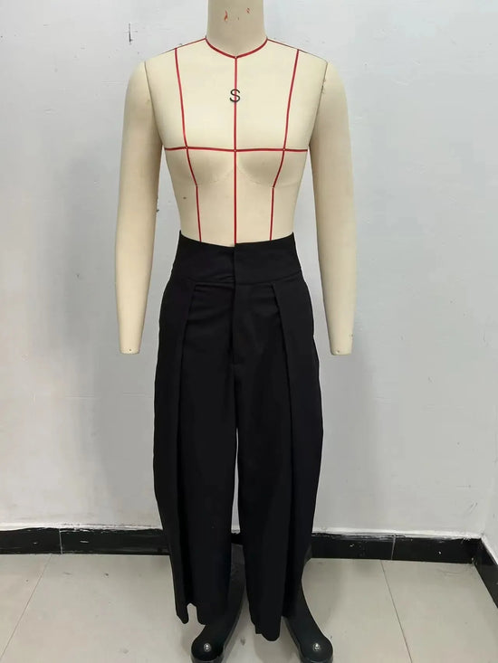 Pantaloni Balloon Donna Vita Alta – Loose Fit Eleganti Chic