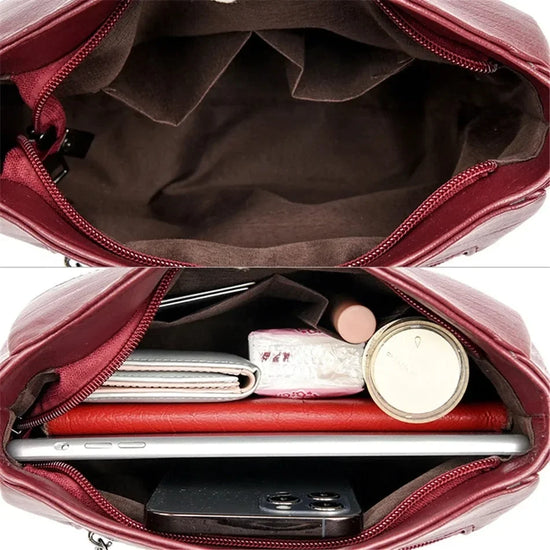Borsa a tracolla donna con tasche e scomparti - foto 108 della galleria