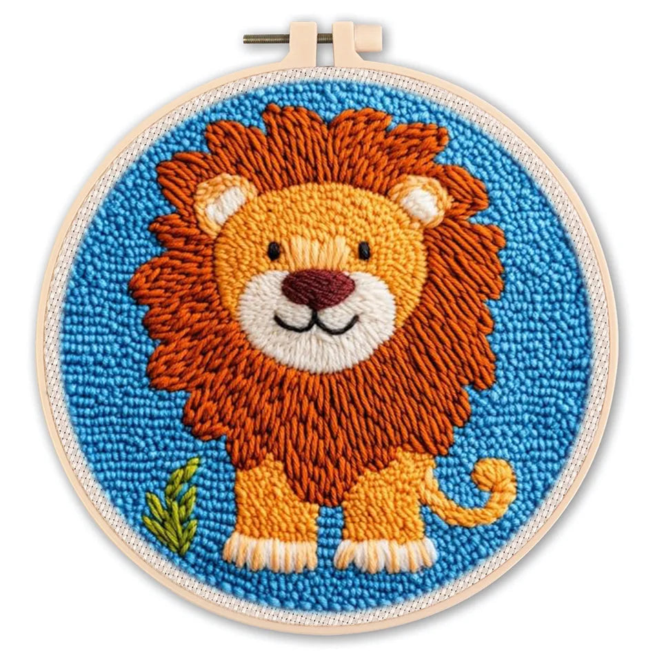 Kit Punch Needle Animali – Ricamo DIY per Principianti