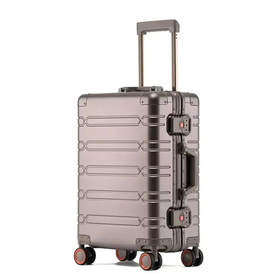 Valigia 10kg 15kg 20kg in alluminio con ruote 360° e lucchetto TSA – Trolley rigido leggero da cabina e stiva