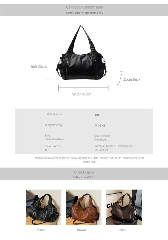 Soft Interior Compartment Shoulder Bags 2025 High Quality Contrasting Colors Bags for Women Fashion Zipper Pu Women's Handbags