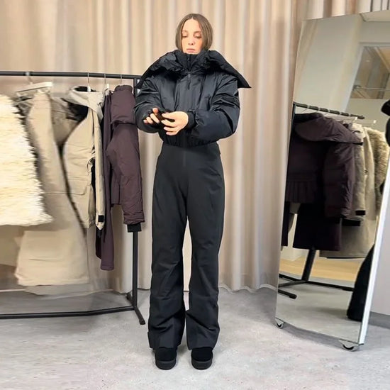 Tuta invernale donna con zip o giacca, diverse versioni