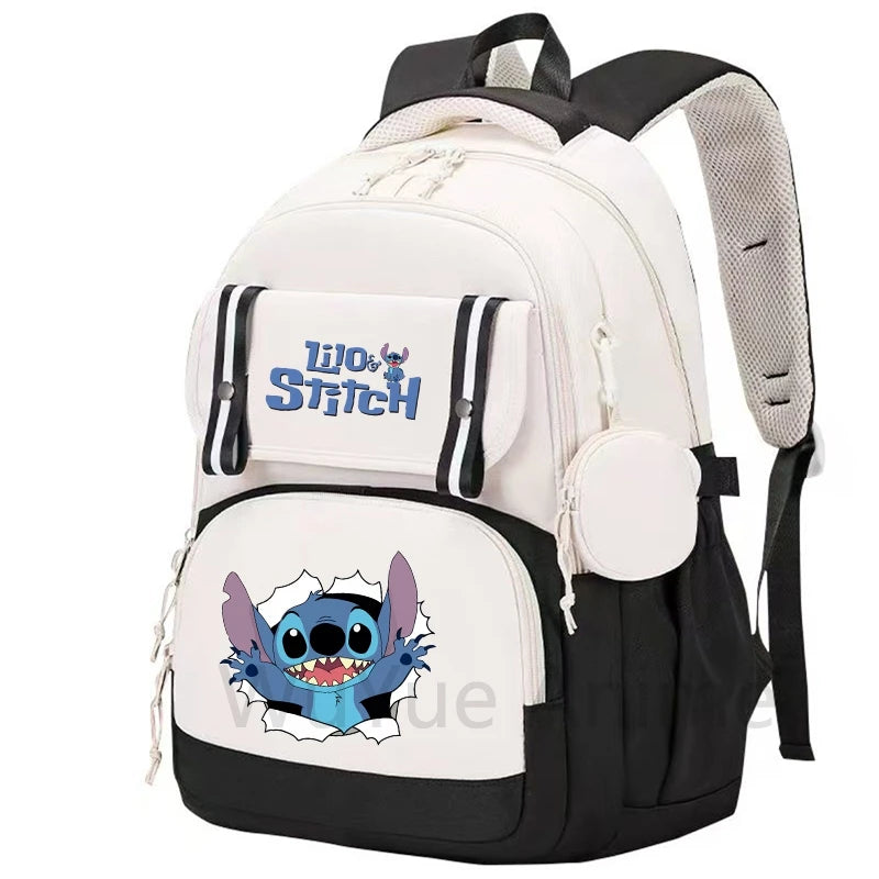 Zaino grande capacità Lilo & Stitch – impermeabile, per laptop, multiuso bambino/adulto 2025