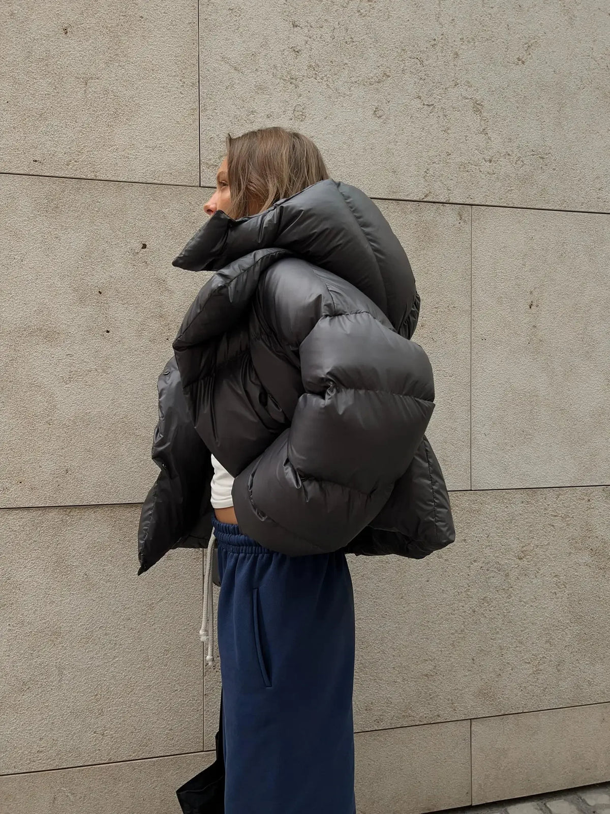 Piumino Donna Oversize con Cappuccio - immagine 22