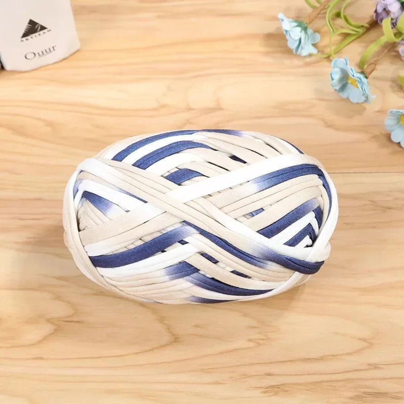 Fettuccia di Cotone Multicolor 100 g – Filo T-Shirt per Crochet, Maglia e Borse Handmade