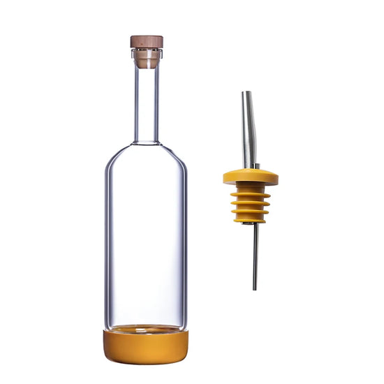 Bottiglia per Licuori in Vetro 800 ml con Scala Graduata per Cocktail e Cucina