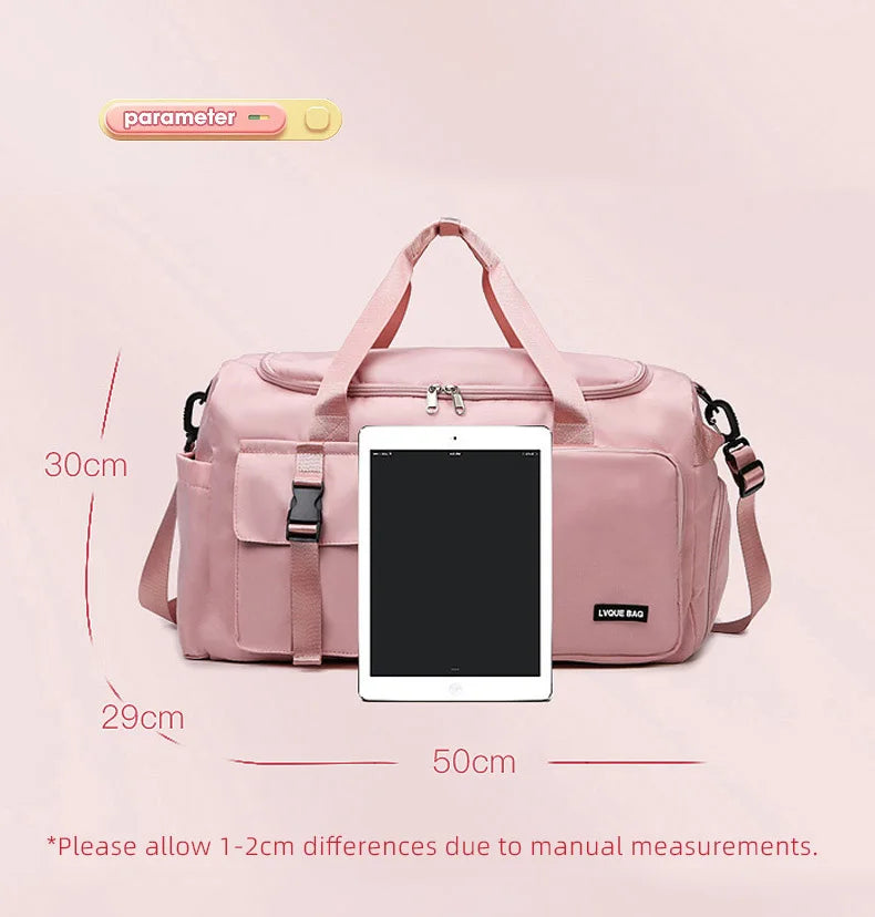 Borsa sportiva donna 2025 – duffel con doppio comparto asciutto/bagnato ideale per palestra, nuoto e viaggi