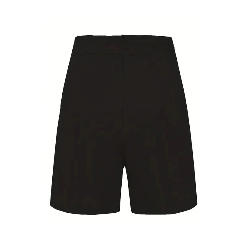 Shorts donna Y2K vita alta con bottoni, cintura e taglio vintage – perfetti per l’estate 2025