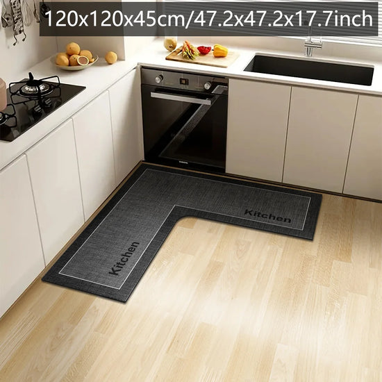 Tappeto Angolare Cucina e Bagno a L – Assorbente e Lavabile