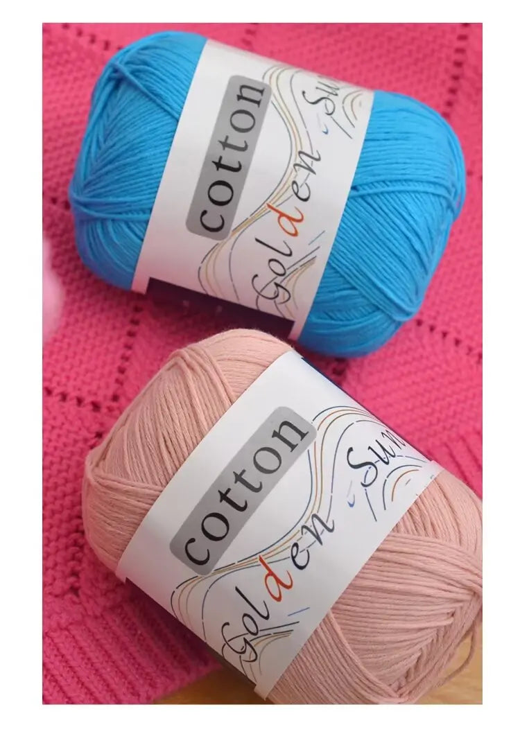 Filato in cotone 100% 200 g – filo medio-fino per uncinetto / knitting: maglioni, cappelli, copertine fai-da-te