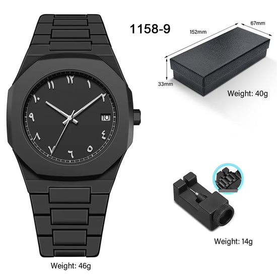 Orologio Uomo Business Numeri Arabi Ultra Sottile Quarzo 3ATM Impermeabile