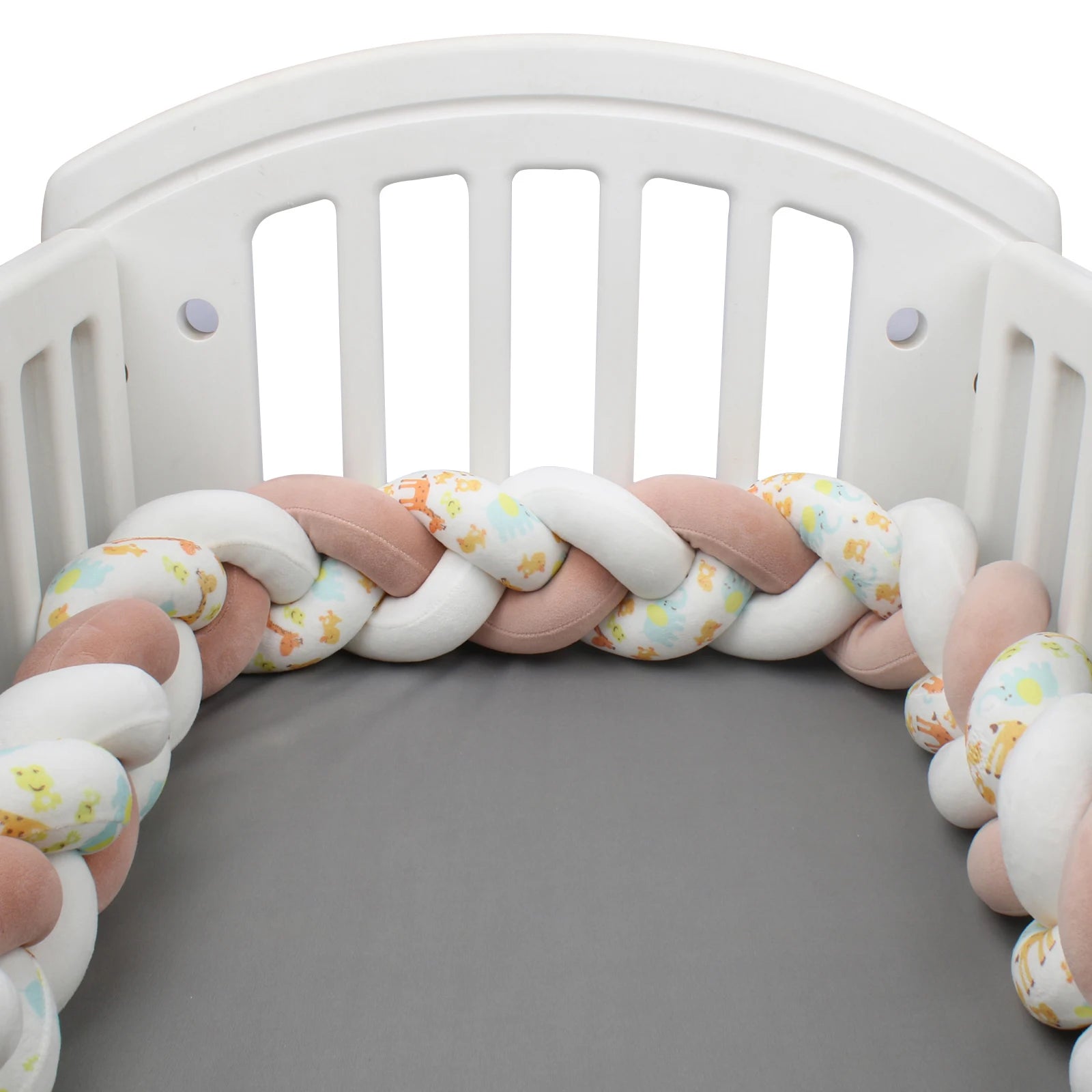 Protezione Culla Neonati Treccia / Nodo – Paracolpi Bumper marshmallow per Lettino 1-4M
