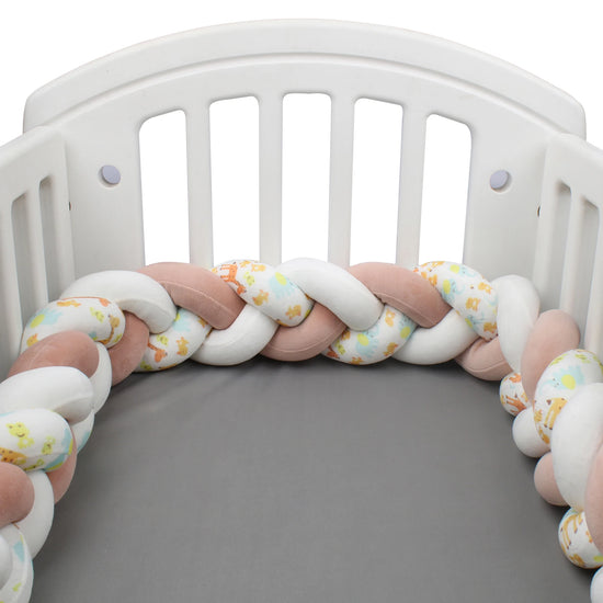 Protezione Culla Neonati Treccia / Nodo – Paracolpi Bumper marshmallow per Lettino 1-4M