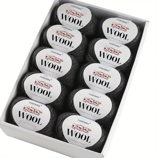Set 6 pezzi Filato Lana – 300g Totali per Maglia & Uncinetto, Gomitoli Multicolore