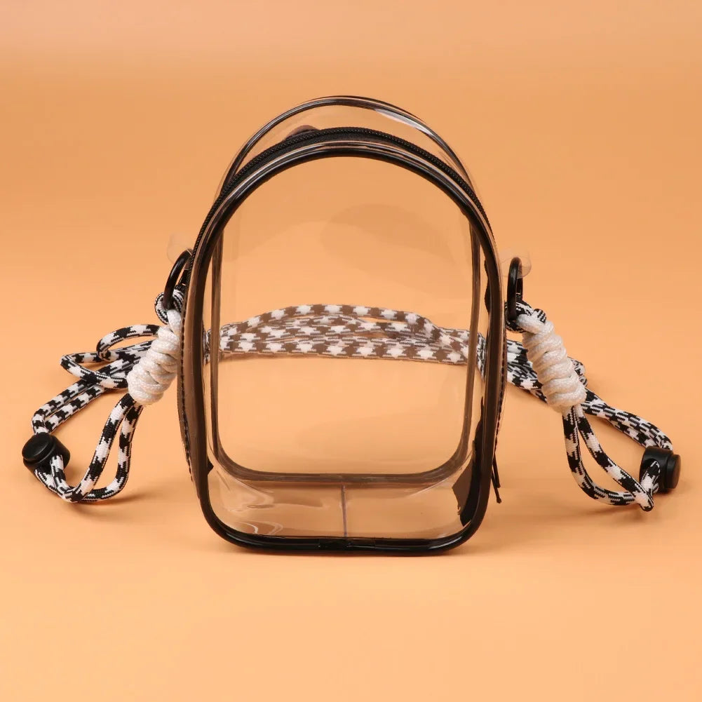 Custodia Labubu THE MONSTER 15 cm da spalla – borsa PVC trasparente protettiva