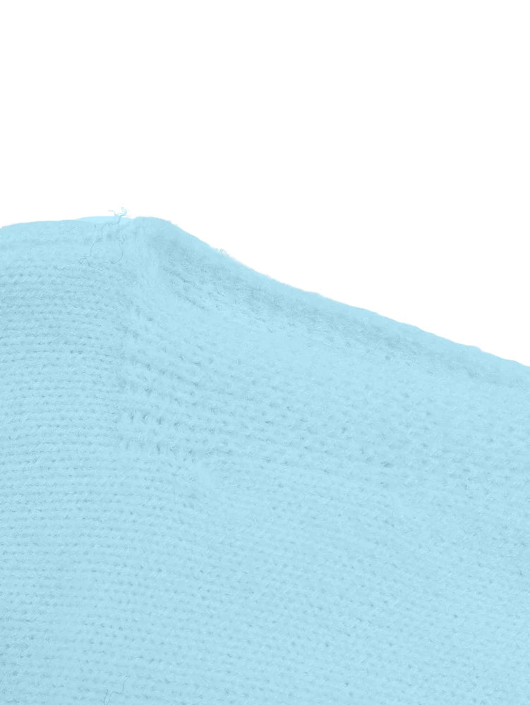 Maglione donna asimmetrico a collo alto e maniche lunghe