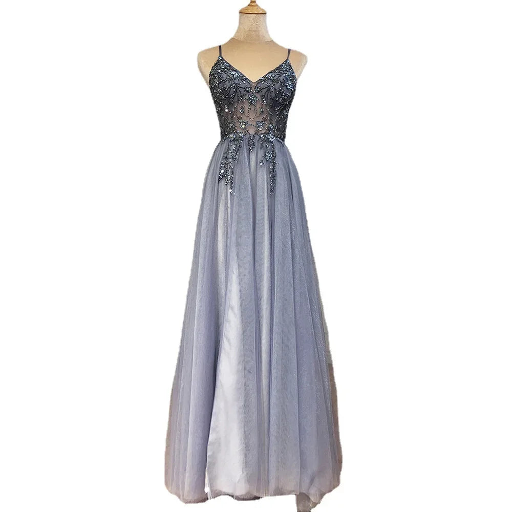 Abito Sera Donna in Aeromesh – Slim Fit Elegante per Gala, Prom e Damigella