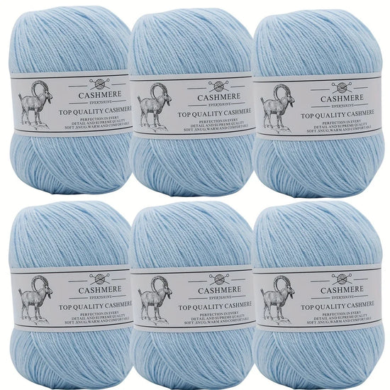 Set 6 gomitoli filo cashmere donna – Lana alta qualità per maglioni, sciarpe, cappelli e progetti fai-da-te