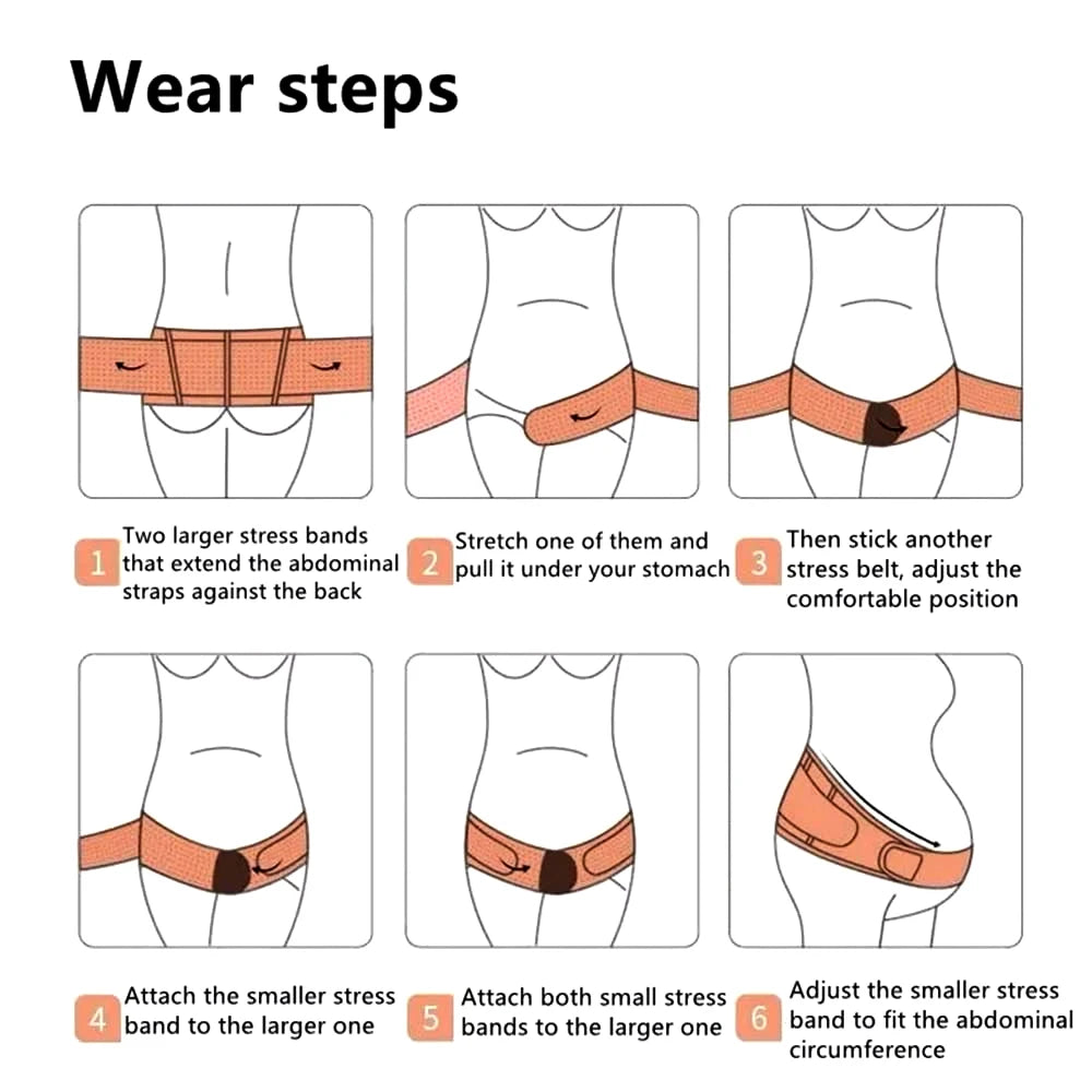 Fascia Addominale Regolabile per Gravidanza – Supporto Maternità per Pancia e Schiena