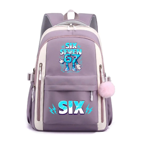 Fashion Middle High Student Backpack Six Seven Italian Brainrot Meme Pattern Mochilas Boys Girls Cartoon 67 Trennd Bagpack Gifts