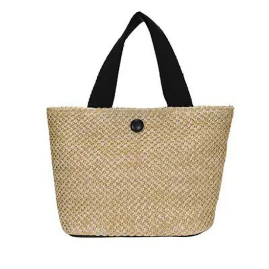 Borsa Mare in Paglia Intrecciata Donna – Grande Capacità Estiva