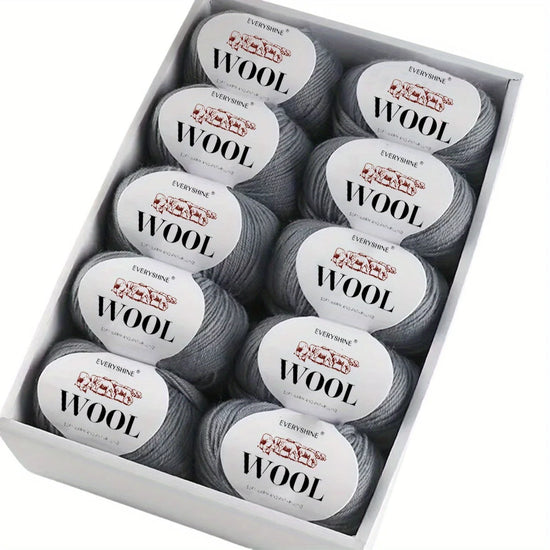 Set 6 pezzi Filato Lana – 300g Totali per Maglia & Uncinetto, Gomitoli Multicolore
