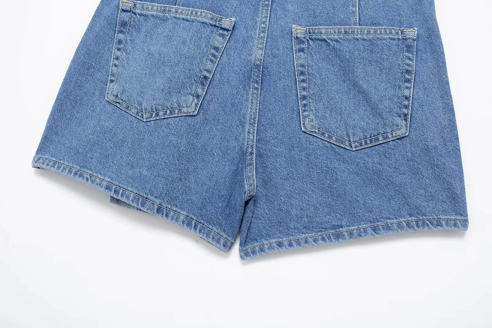 Completo Denim Donna – Set Top e Shorts Elegante Estate