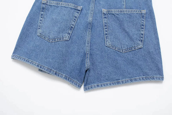 Completo Denim Donna – Set Top e Shorts Elegante Estate