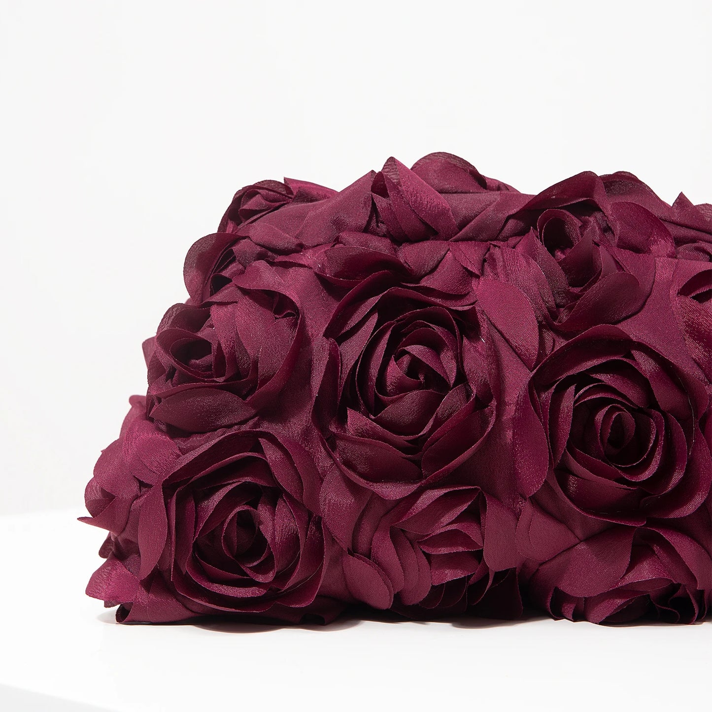 Clutch elegante rosa per donna – borsa clutch da cerimonia/partecipazione con rose, regalo perfetto per festa & cena