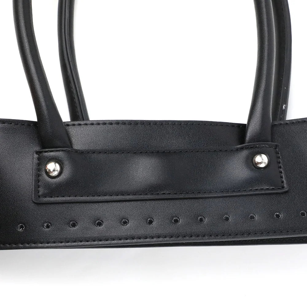 Kit Accessori per Borse Fai-da-Te – Set Manici & Fondo in Ecopelle per Borsa a Spalla