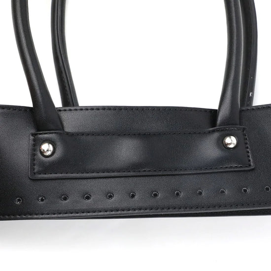 Kit Accessori per Borse Fai-da-Te – Set Manici & Fondo in Ecopelle per Borsa a Spalla