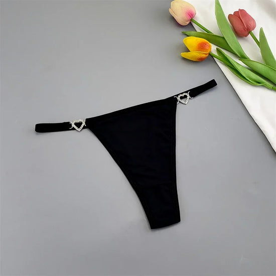 Set 3 Perizomi Sexy con Fibbia Strass – Effetto Ghiaccio, Invisibili, Ultra Comfort