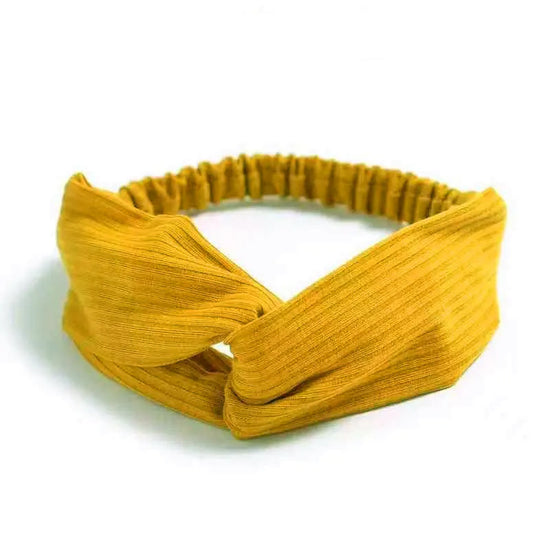Fascia Capelli Boho Donna – Turbante Elastico con Nodo