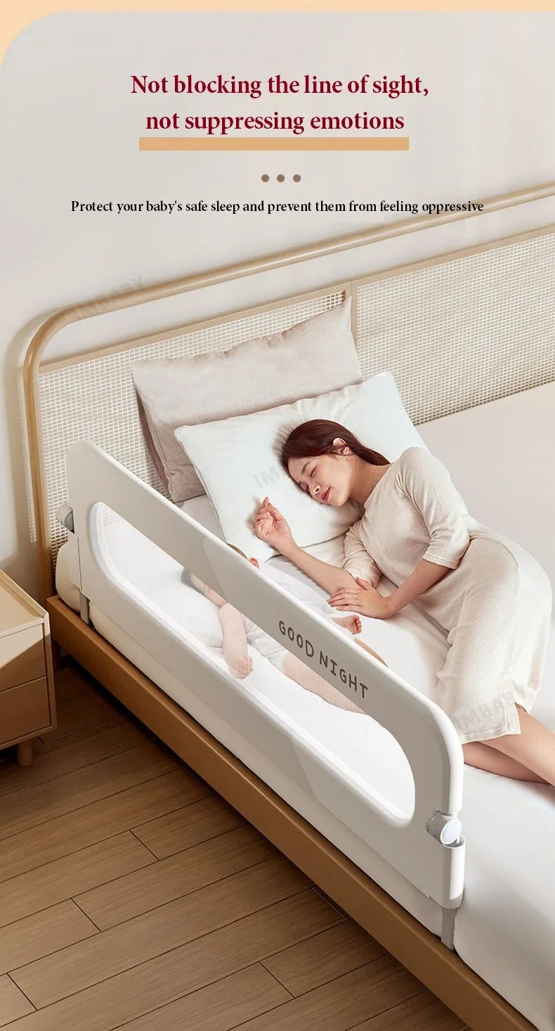 Sponda Letto Bambini Pieghevole – Barriera Anticaduta Regolabile