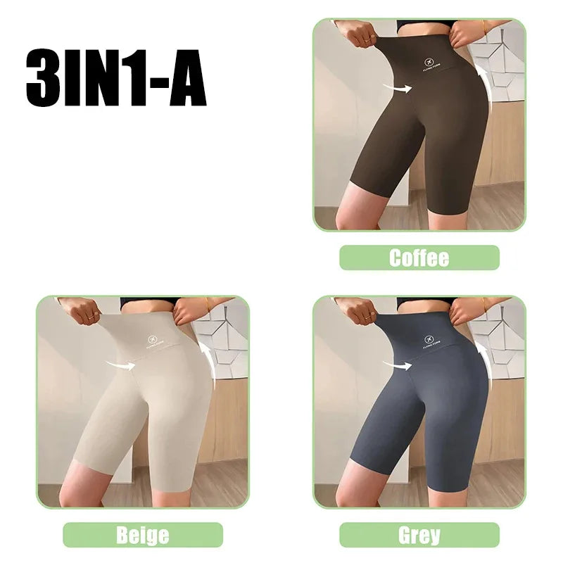 Shorts donna push-up vita alta 2025 – cycling fitness leggings per palestra e yoga