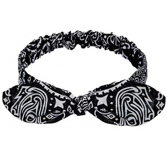 Fascia Capelli Boho Donna – Turbante Elastico con Nodo