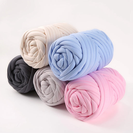 Filato Tubolare Ultra Grosso 500 g — Cored Cotton & Wool per Coperta, Cappello, Arm Knitting e Progetti DIY