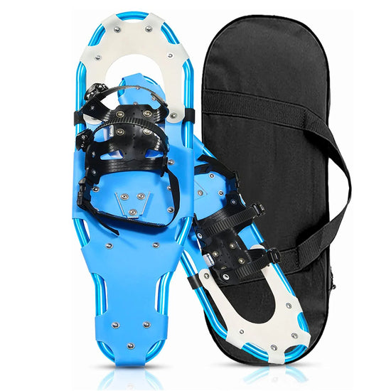 Racchette da sci/skates in alluminio regolabili – short ski “sliding” leggeri per neve, sport outdoor