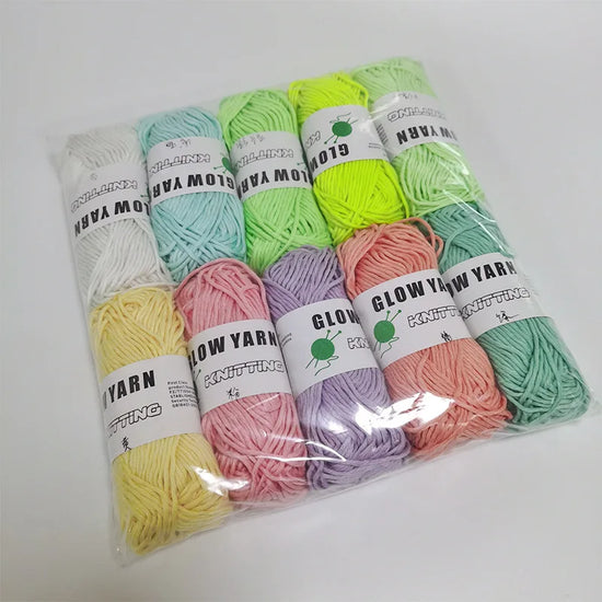 Filato luminoso in poliestere da 2 mm – Ideale per maglioni e cappelli che brillano al buio