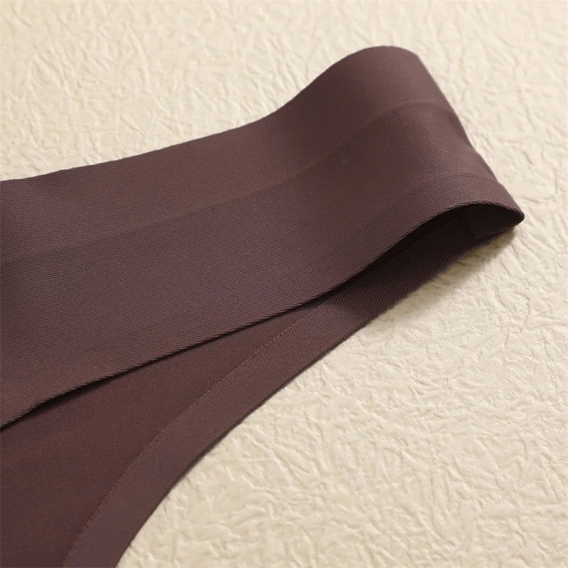 Set 7 pezzi perizomi donna seamless in ice-silk – vita bassa, T-back ultra sottile, mutandine low-waist comfort e invisibili