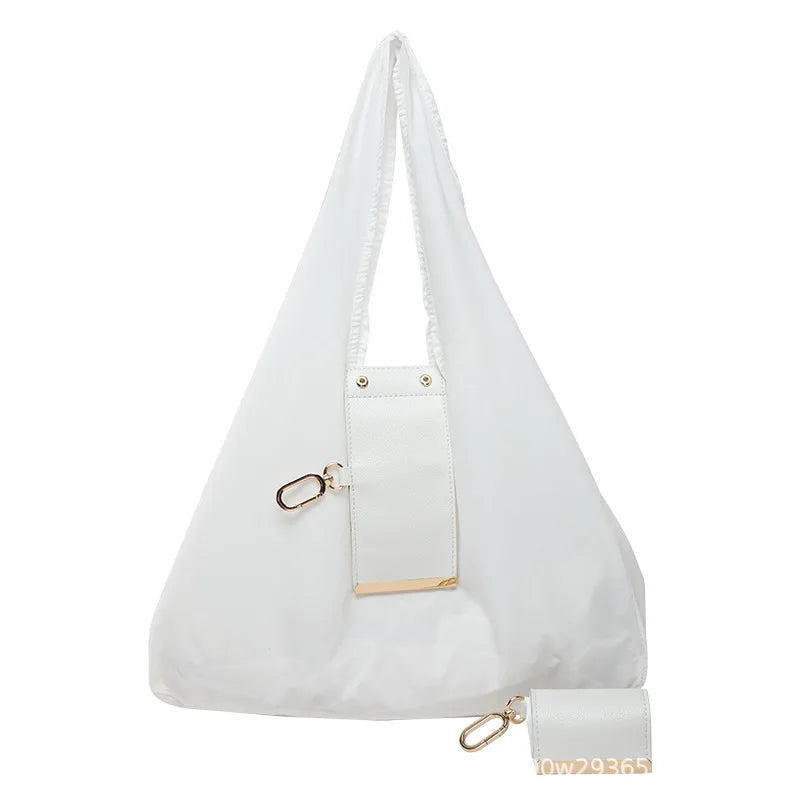 Borsa Pieghevole Portachiavi – Shopper Riutilizzabile per Spesa e Viaggio