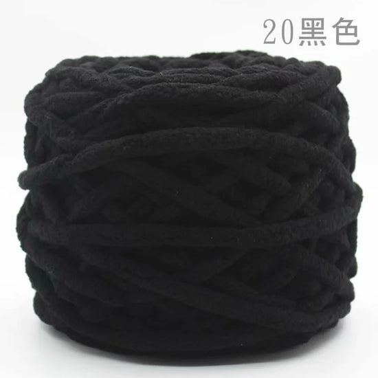 Set 4 pezzi filato chenille cotone 400 g – morbido “ice strip” per coperte, sciarpe e lavori fai-da-te
