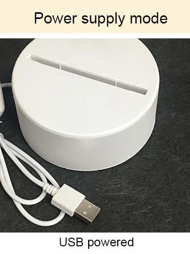 Lampada 3D orso acrilico USB LED – night light decorativa “Bear” per camera da letto, regalo compleanno o matrimonio