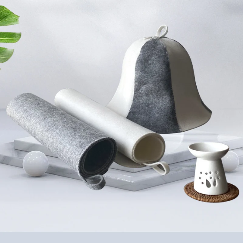 Cappello Sauna Sauna Hat in Feltro Anti-Calore Stile Russo | Protezione Testa