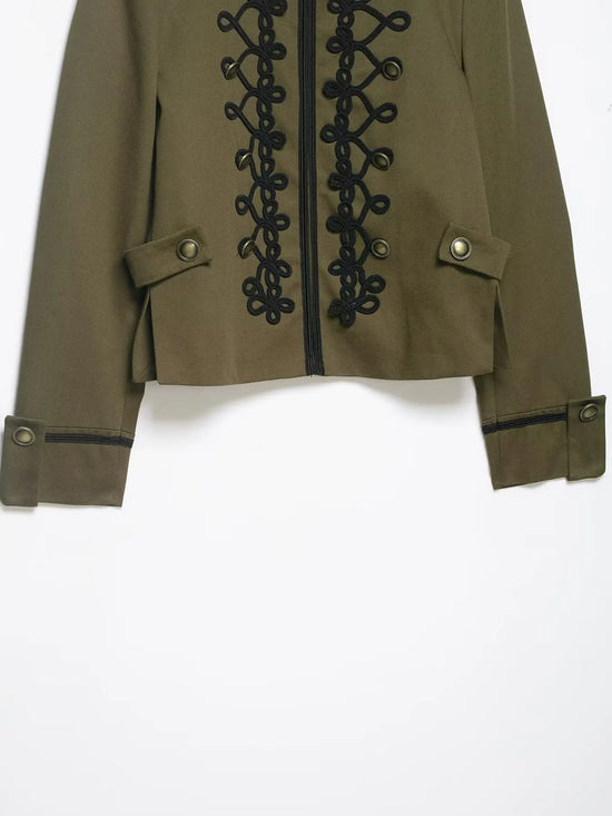 Giacca Elegante Donna Ricamata – Blazer Nero da Sera