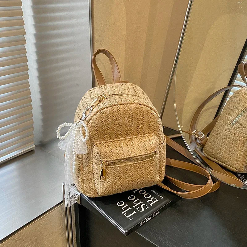 Zaino Mini Donna in Paglia 2025 – Casual Estivo e Versatile