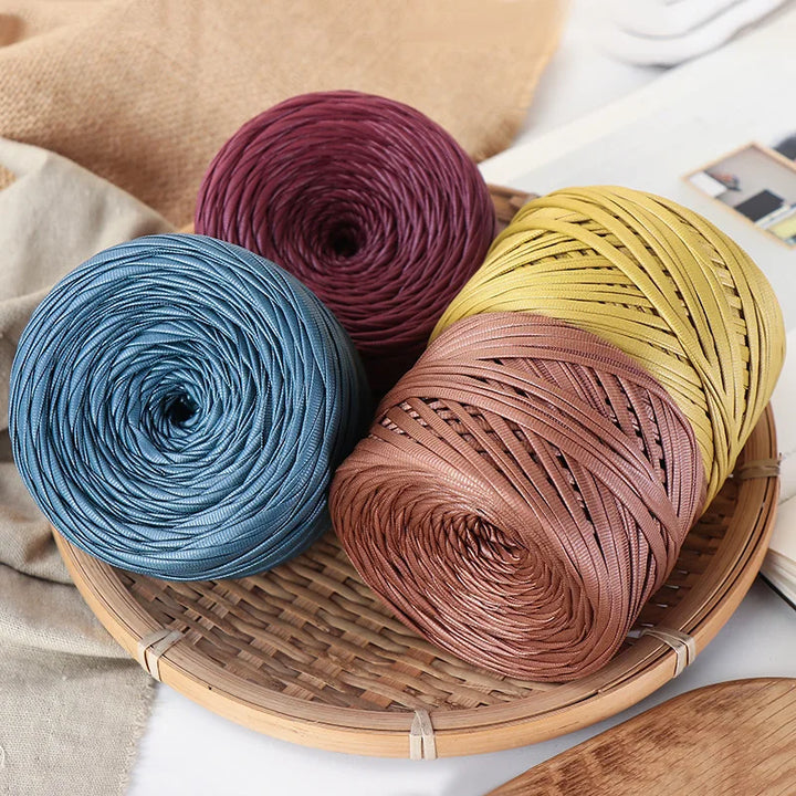 Filo in finta pelle (nappa matte) 200 g – yarn grosso per lavori fai-da-te: borse, uncinetto, craft & decorazioni