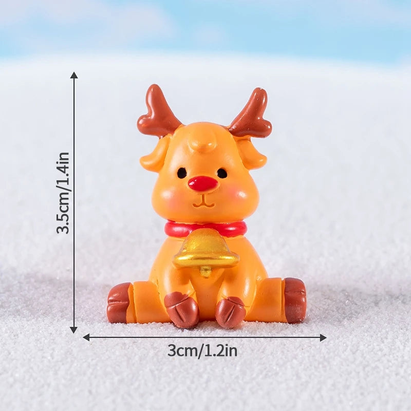 Decorazioni natalizie da scrivania 2025 ‒ set figurine Piccolo Babbo Natale + Alberello ornamentale per ufficio e casa