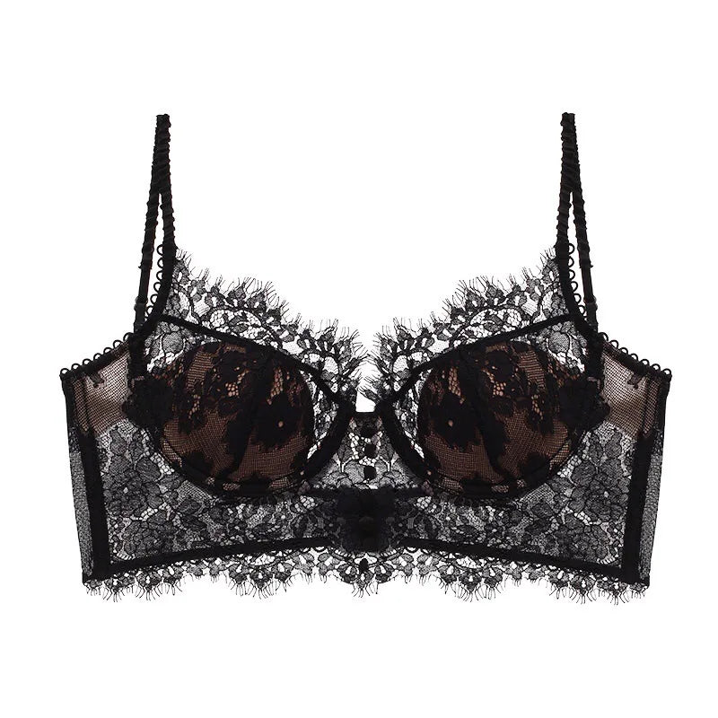 Reggiseno Sexy in Pizzo Backless – Bra French Strappy, Intimo Donna Elegante