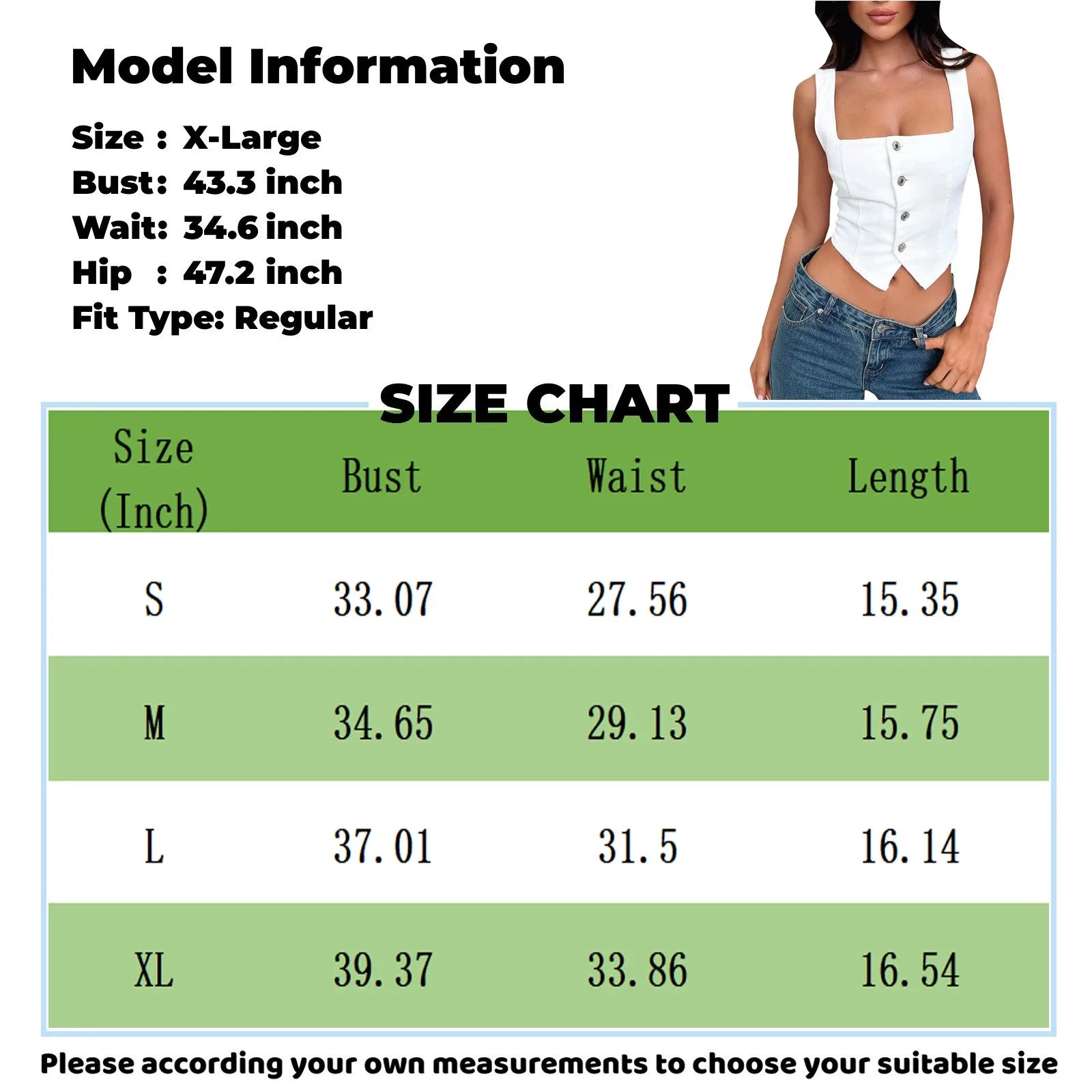 Top Denim Donna Aderente – Crop Top Scollo Quadrato